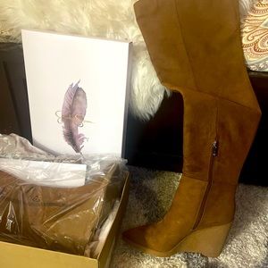 Jessica Simpson Cassida  over the knee wedge boots. Never worn.